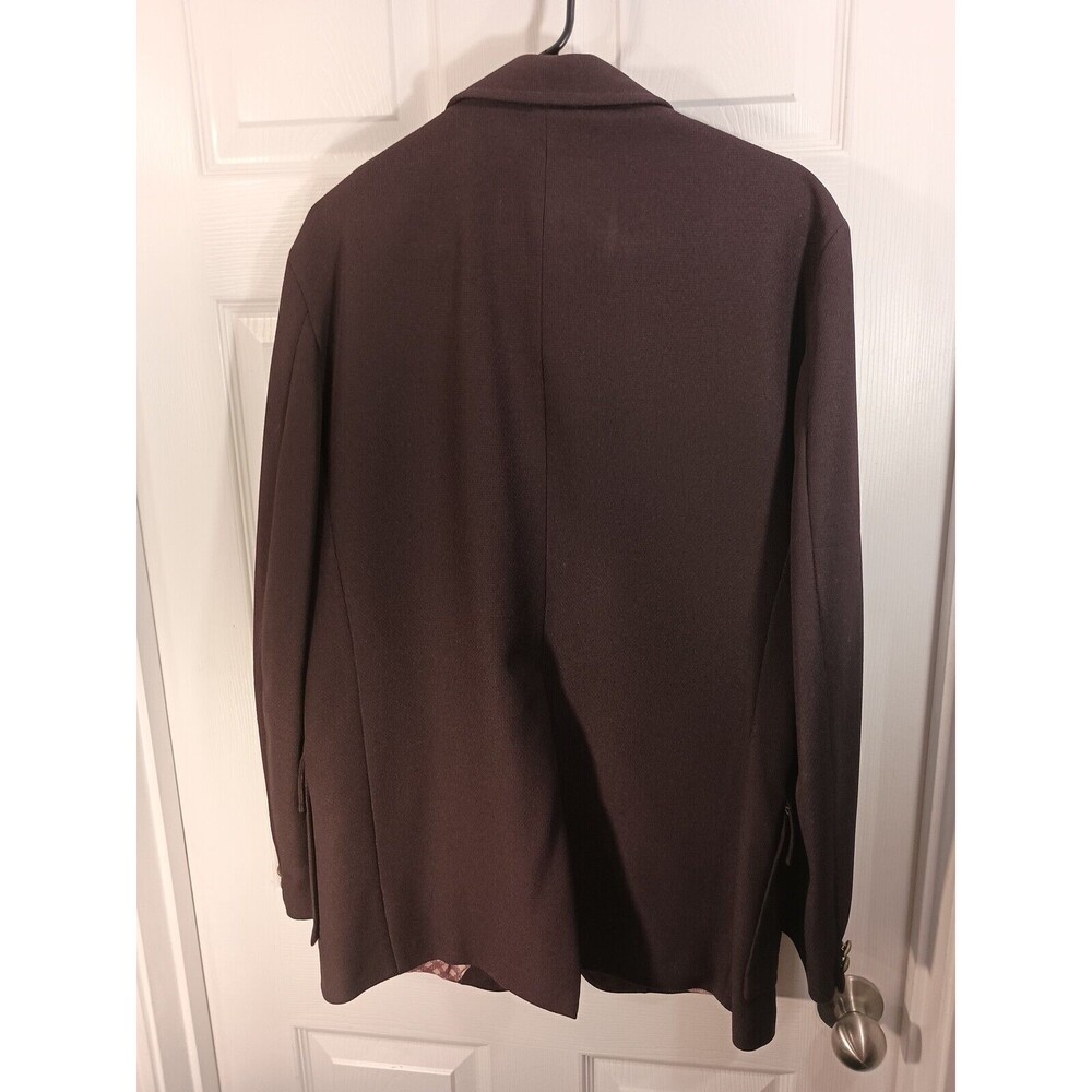 Van Gogh Knit By Brad Dawson Blazer Jacket Size 40L Purple - Picture 3 of 12